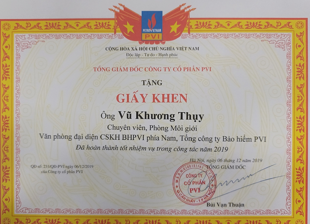 Bằng khen 3
