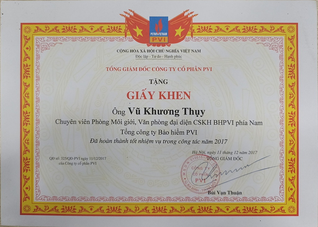 Bằng khen 4